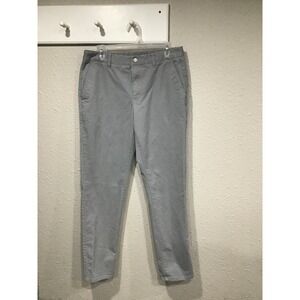 Bonobos Slim Fit Stretch Chino Pants Gray Mens 31x32 Trouser Smart Casual Office